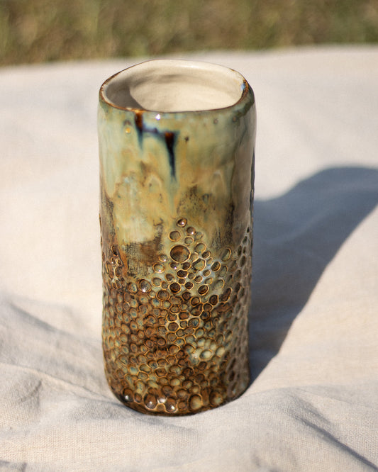 Handmade Decorative Stoneware Vase SALAMANDRA