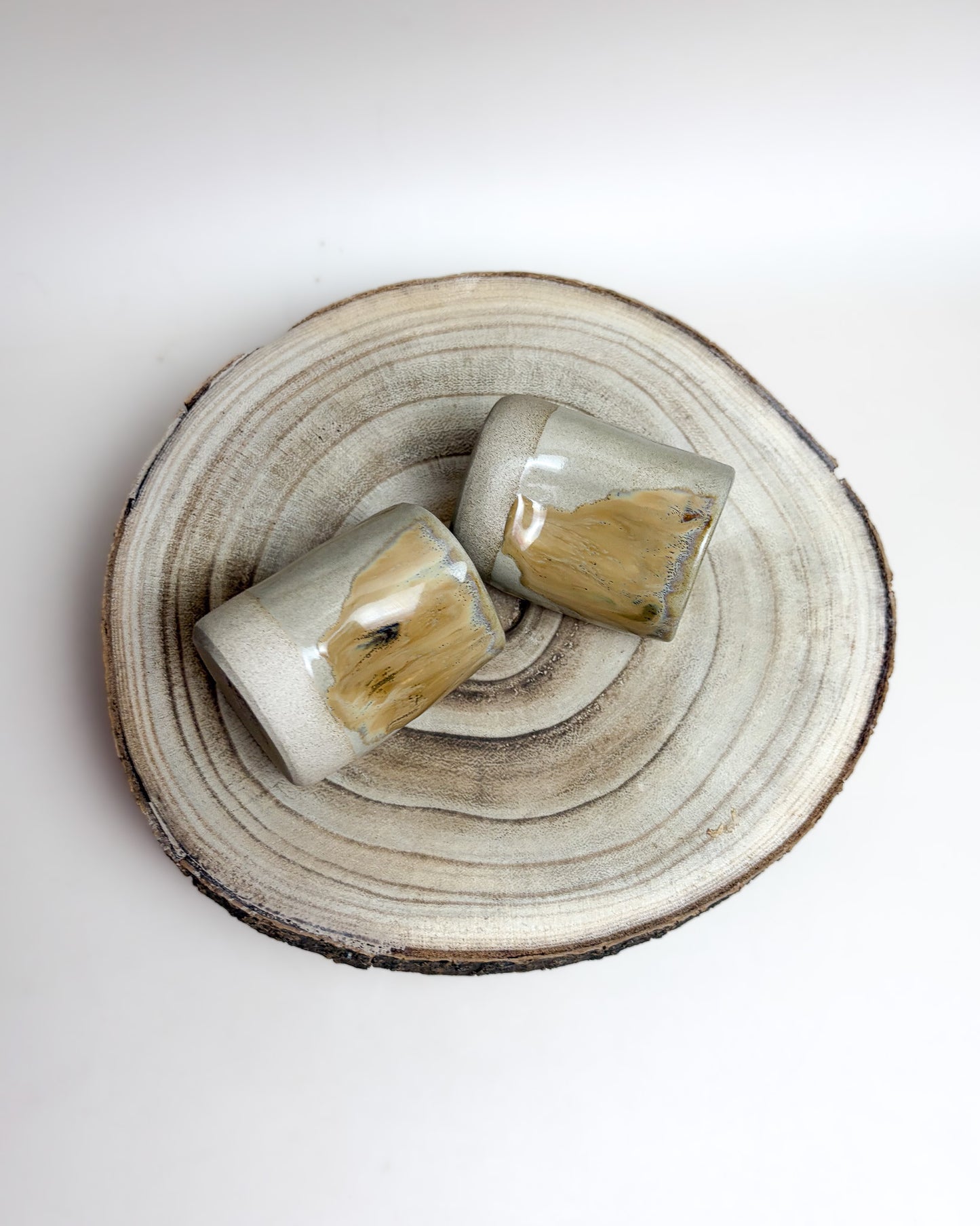 Conjunto Copos Café Cerâmica Artesanal SAARA