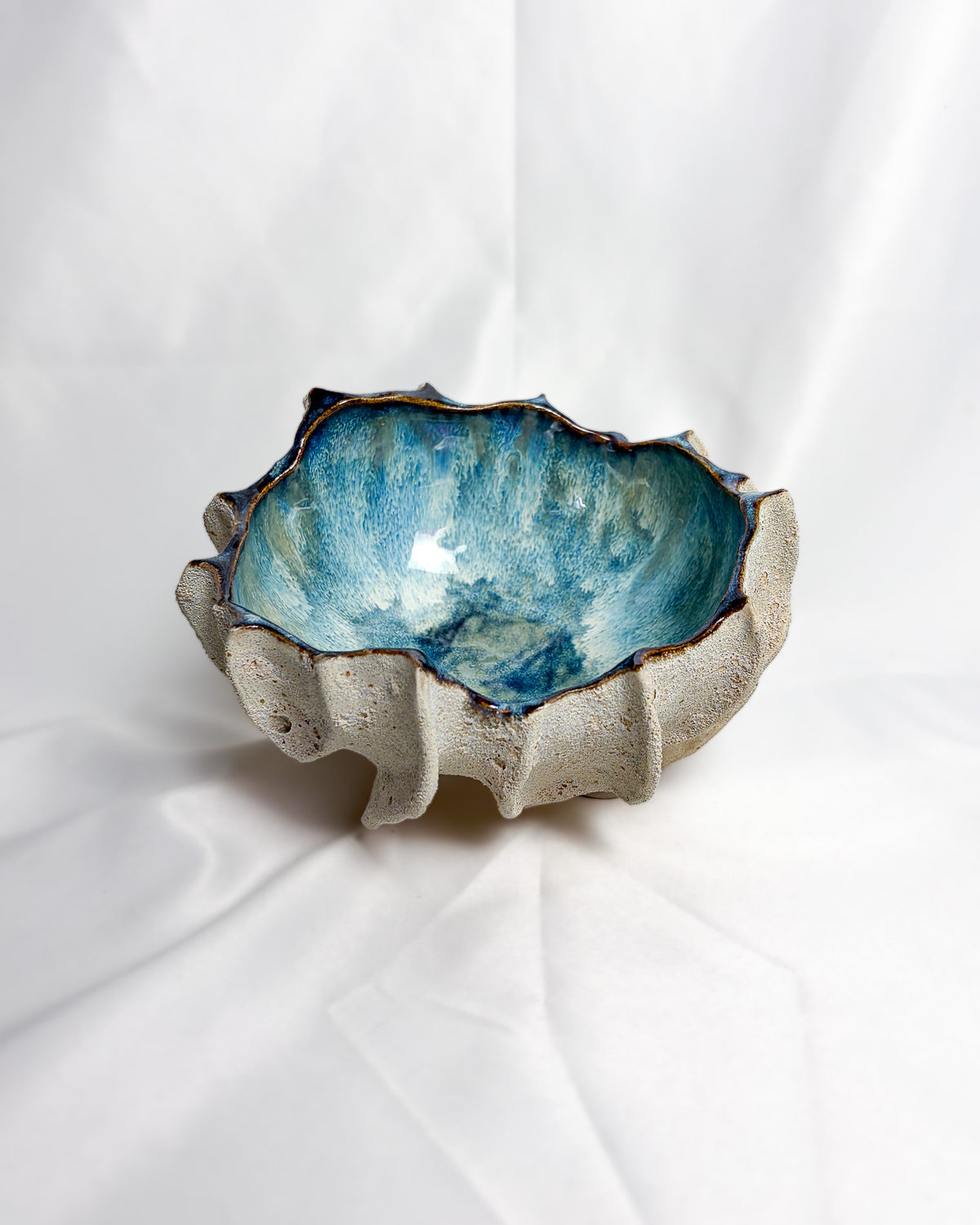 Taça Cerâmica Artesanal LAPA Ocean Pequena