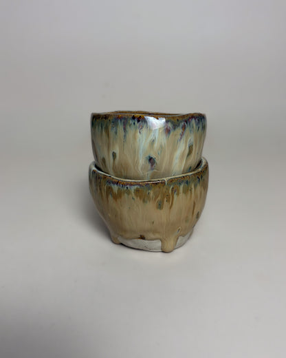 Conjunto 2 Copos Café Expresso Cerâmica Artesanal VANILLA