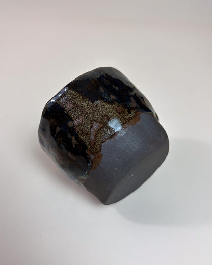 Conjunto Copos Café Expresso Cerâmica Artesanal MARBLE Dark