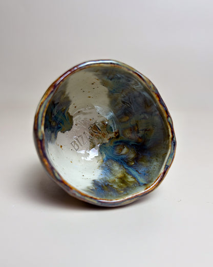 Conjunto Copos Café Cerâmica Artesanal MARBLE Light