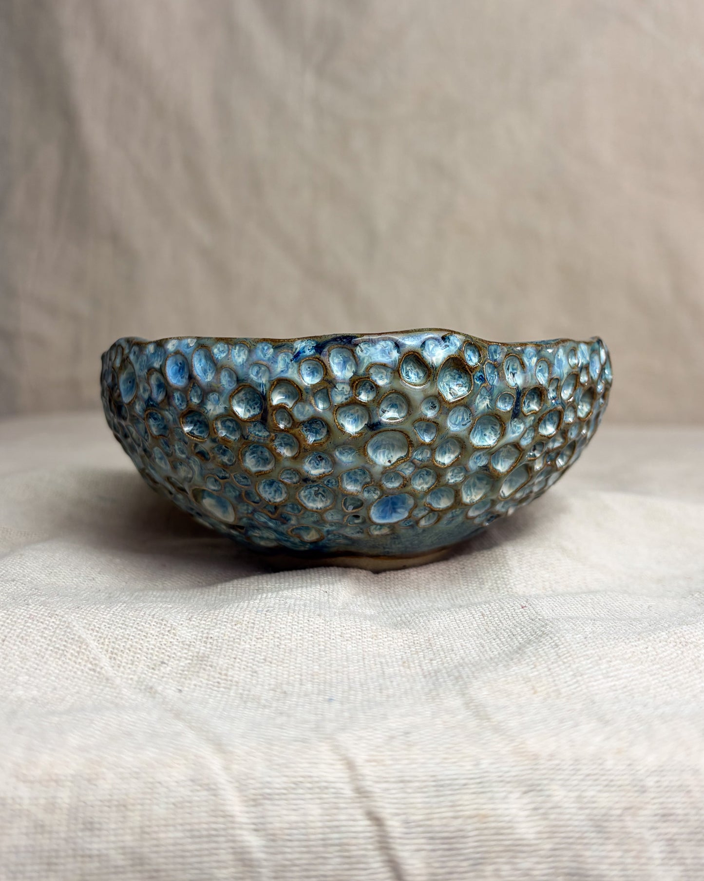 Taça de Sobremesa Cerâmica Artesanal WAVES