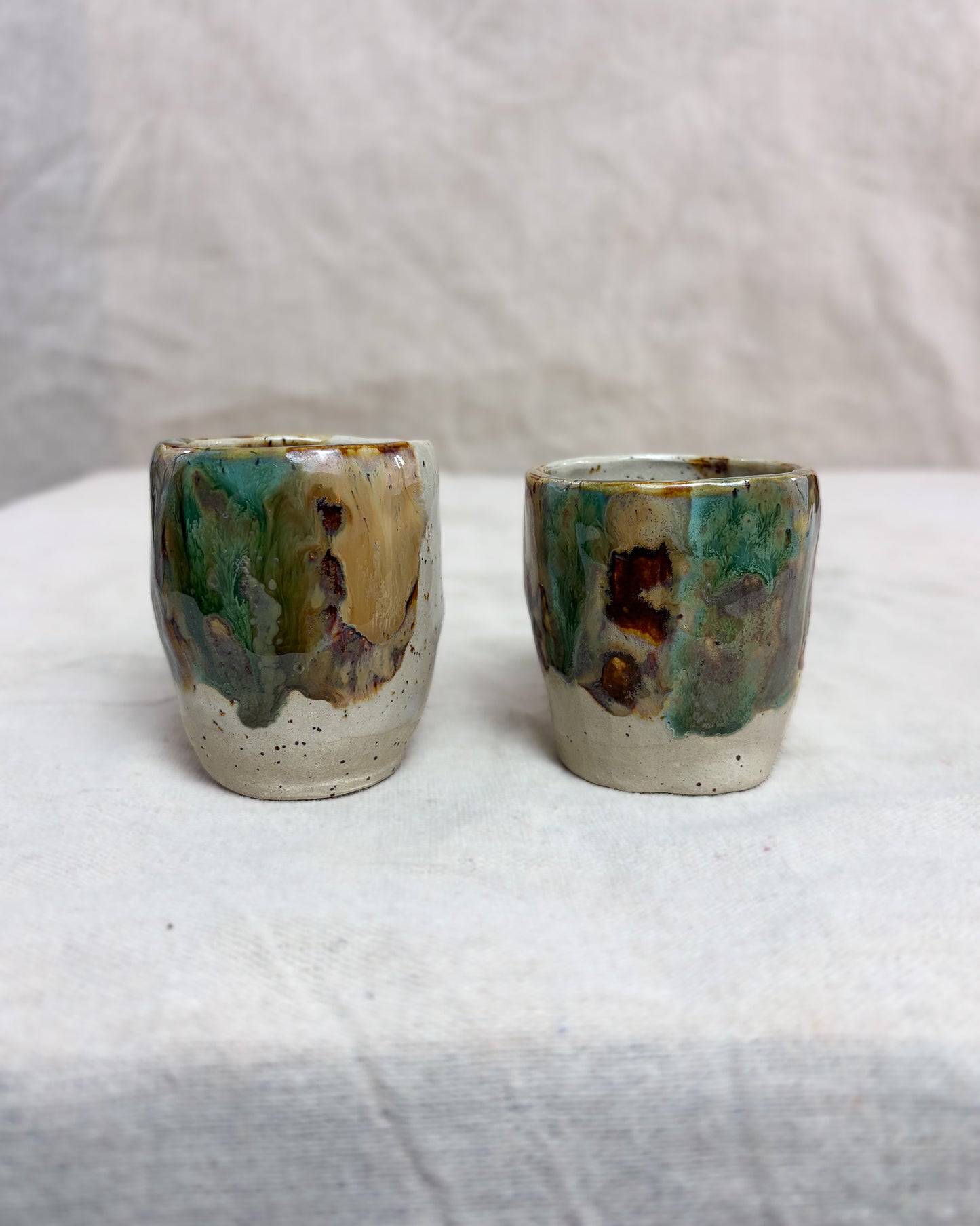Conjunto Copos Café Cerâmica Artesanal FOREST