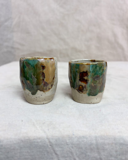 Conjunto Copos Café Cerâmica Artesanal FOREST