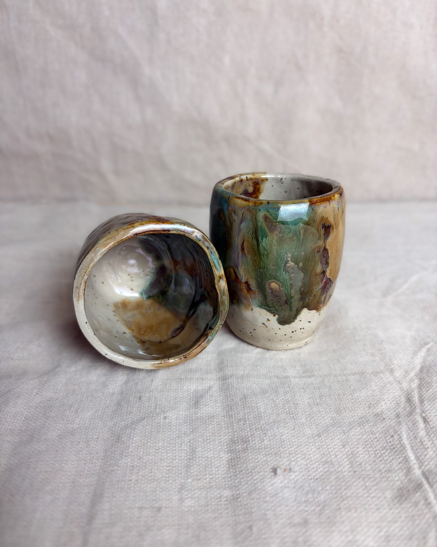Conjunto Copos Café Cerâmica Artesanal FOREST