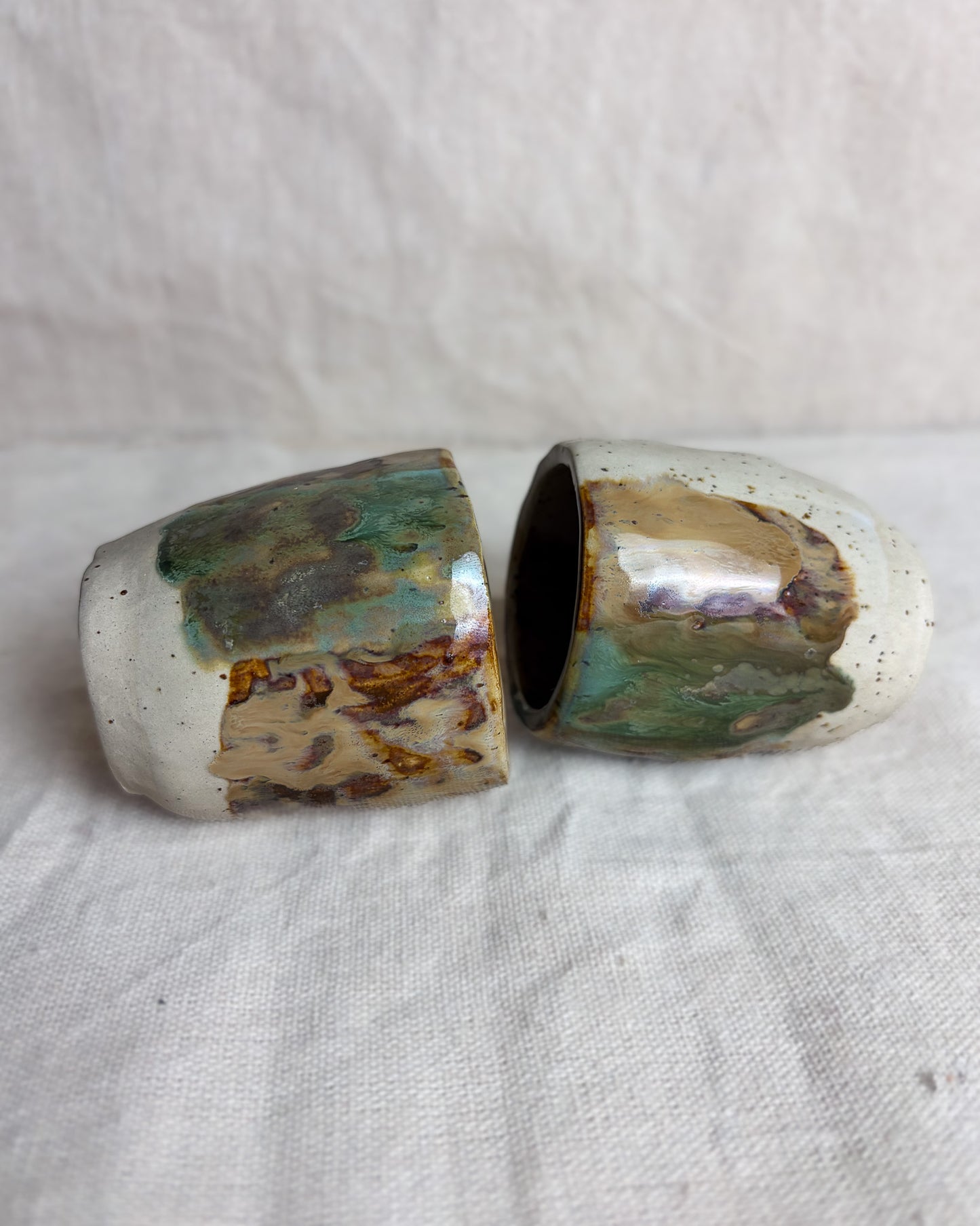 Conjunto Copos Café Cerâmica Artesanal FOREST