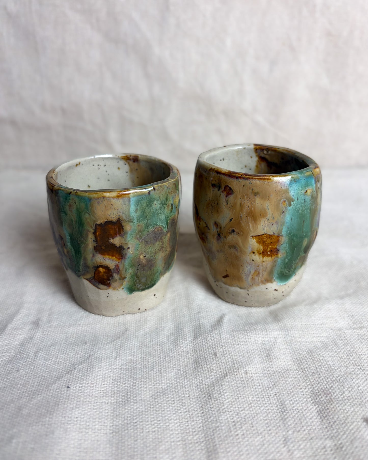 Conjunto Copos Café Cerâmica Artesanal FOREST