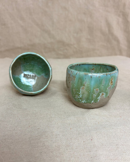 Conjunto Copos Cappuccino Cerâmica Artesanal CORAL