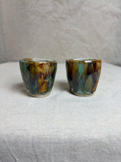Conjunto Copos Café Cerâmica Artesanal FOREST