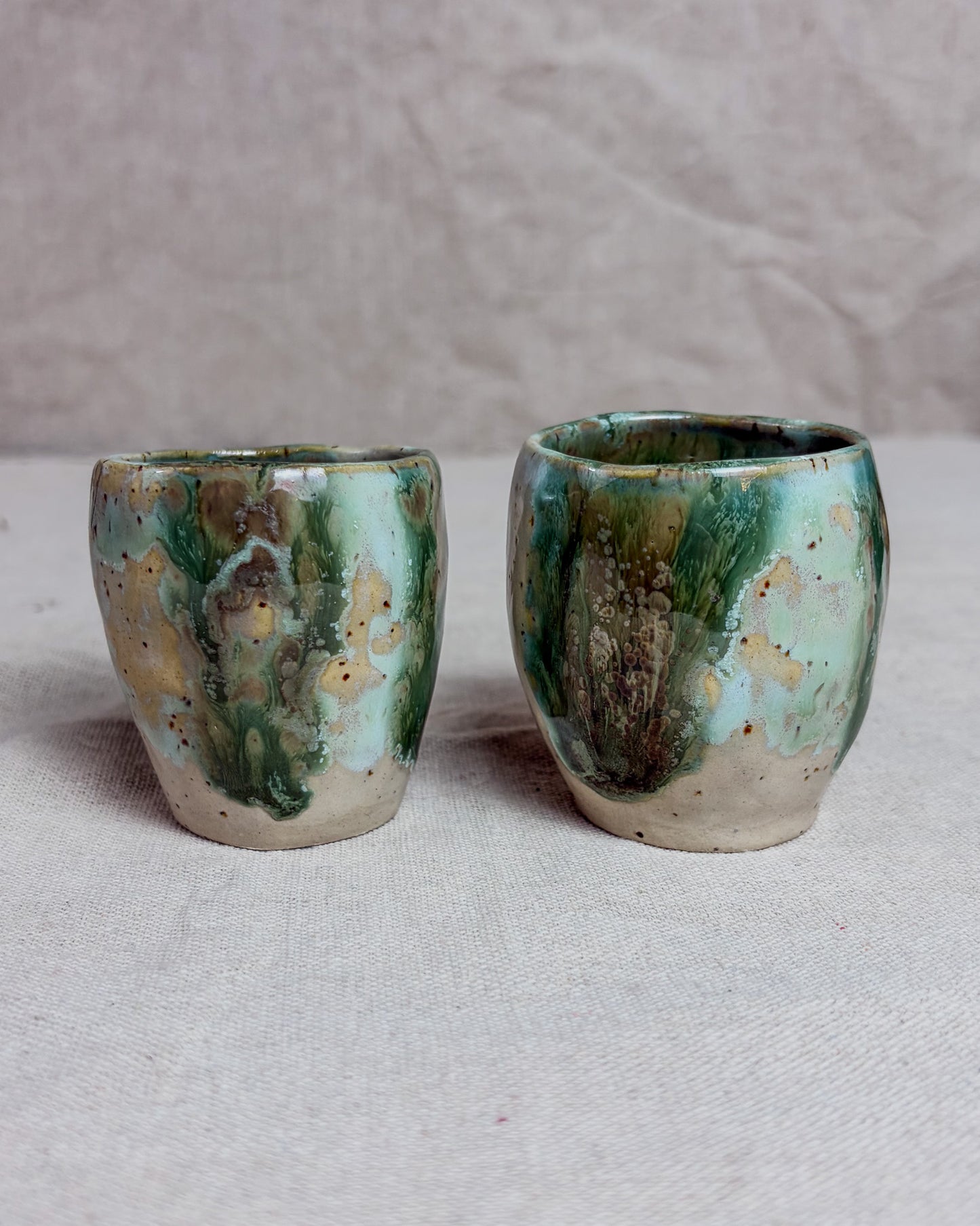 Conjunto Copos Café Cerâmica Artesanal FOREST