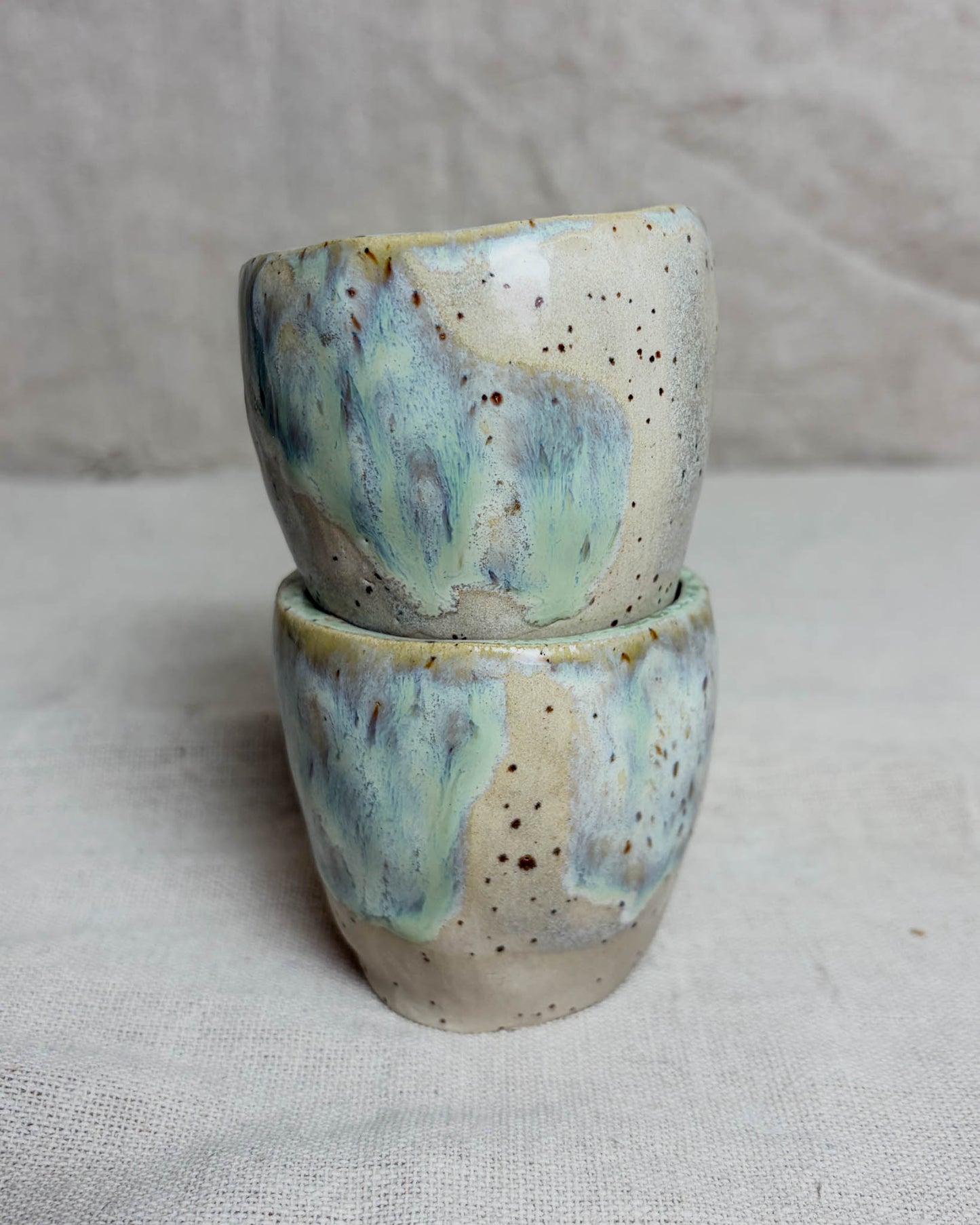 Conjunto Copos Café Cerâmica Artesanal YUKI