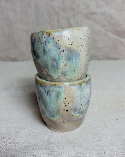 Conjunto Copos Café Cerâmica Artesanal YUKI