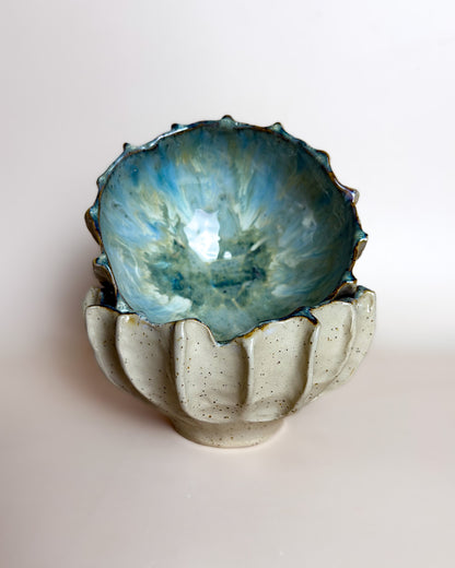 Taça de Sobremesa Cerâmica Artesanal LAPA Ocean