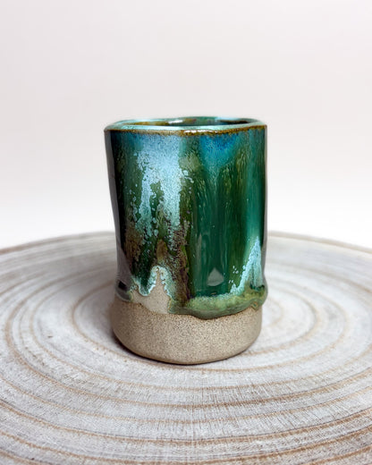 Conjunto 2 Copos Café Cerâmica Artesanal NORTHERN LIGHTS