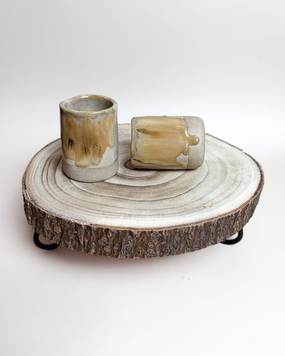 Conjunto Copos Café Cerâmica Artesanal SAARA