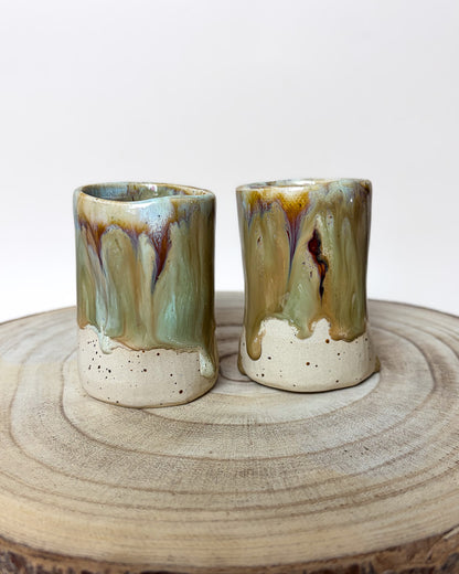 Conjunto Copos Café Cerâmica Artesanal FOREST