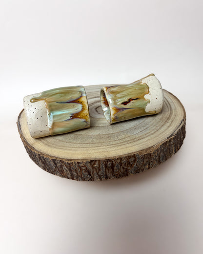 Conjunto Copos Café Cerâmica Artesanal FOREST