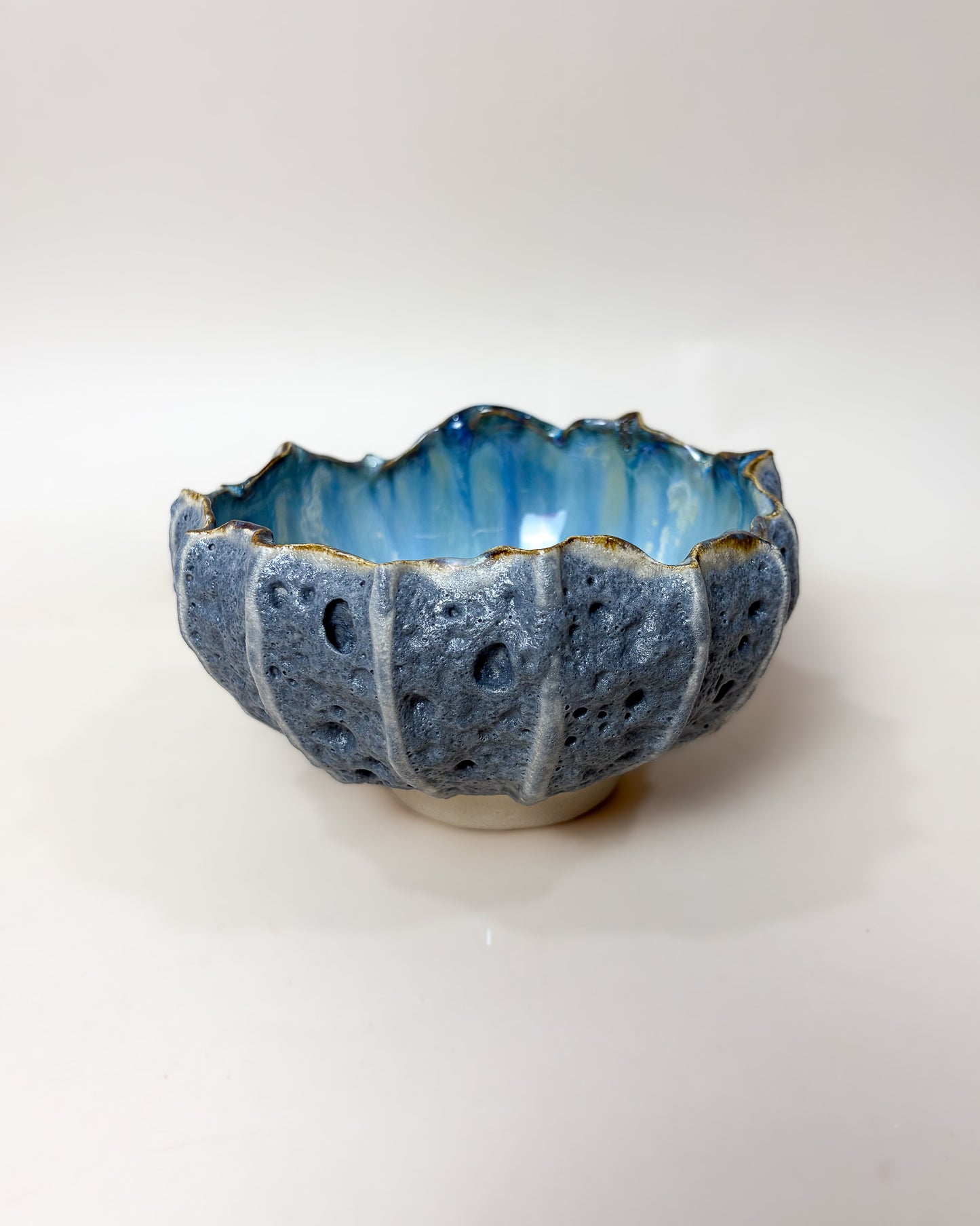 Taça de Sobremesa Cerâmica Artesanal LAPA Ocean Cinza