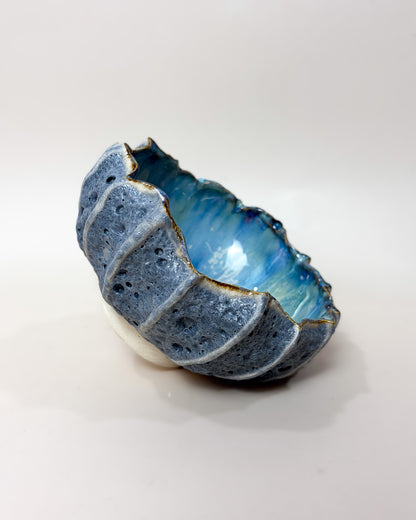Taça de Sobremesa Cerâmica Artesanal LAPA Ocean Cinza