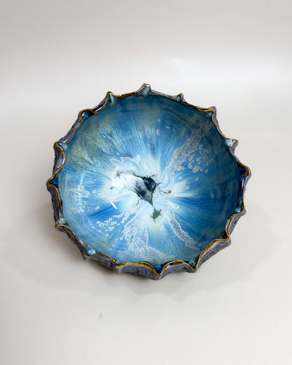 Taça de Sobremesa Cerâmica Artesanal LAPA Ocean Cinza