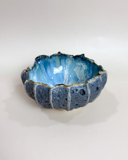 Taça de Sobremesa Cerâmica Artesanal LAPA Ocean Cinza