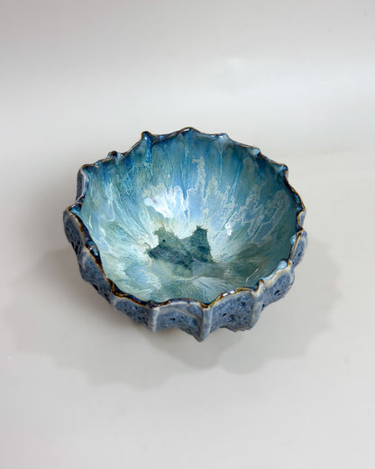 Taça de Sobremesa Cerâmica Artesanal LAPA Ocean Cinza