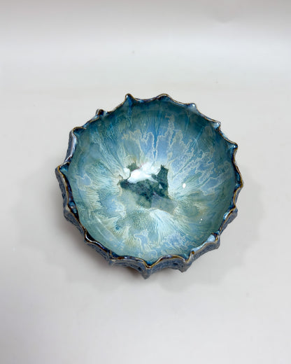 Taça de Sobremesa Cerâmica Artesanal LAPA Ocean Cinza