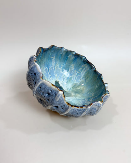Taça de Sobremesa Cerâmica Artesanal LAPA Ocean Cinza